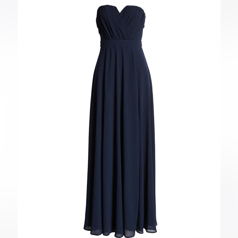 Winter strapless dress